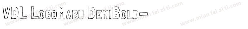 VDL LogoMaru DemiBold字体转换
